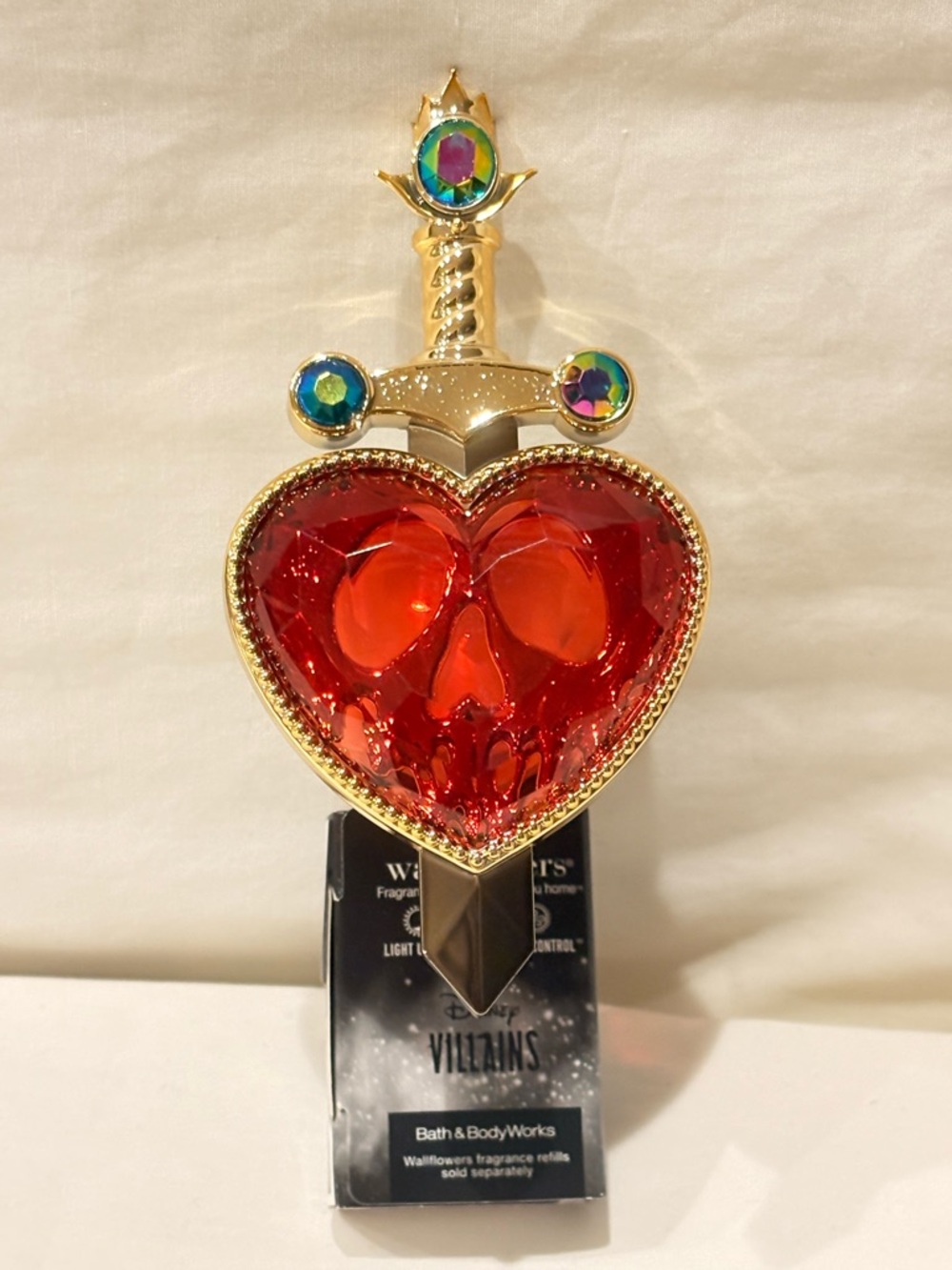 Evil Queen Wallflower Plug Disney Villains Pierced Heart Light Up Scent Control
